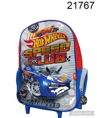 Imagen de MOCHILA  CON CARRO HOT WHEELS 16" 12.23